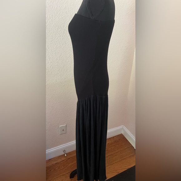 Ioanna Kourbela Black Strapless Wide Leg One Piece Jumpsuit Size Small - Picture 7 of 15